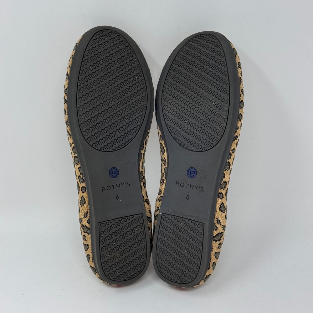 Rothy's The Flat Leopard Print Women's Size 8 - Picture 7 of 11